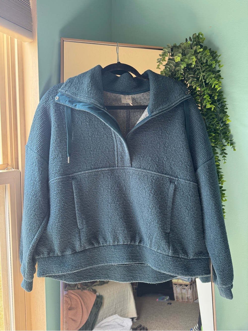 CALIA by Carrie Underwood Teal Half-Zip Pullover